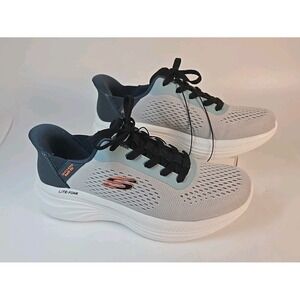 Skechers Men Grey Mesh Swift-Fit Sneaker Memory Foam Tennis Shoes SZ 8 NWOB